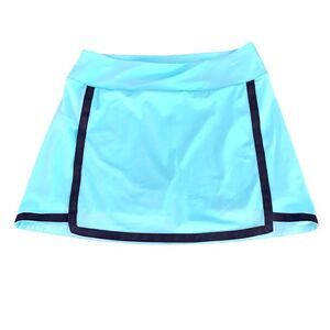 Cobble Lane Mint Green Navy Skort Skirt Sz S
